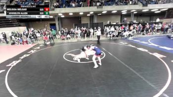 100 lbs Champ. Round 2 - Josselyn Allen, Unattached vs Melissa Melgar, Unattached