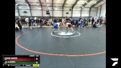 220 lbs 1st Place Match - Chase Baker, WA vs Jai Guerra, CA