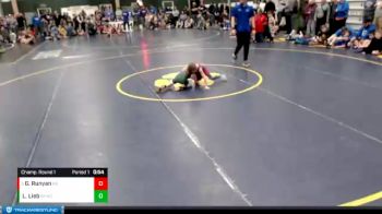 49-54 lbs Champ. Round 1 - Gunnar Runyan, Blue Hill vs Liam Lieb, Bryan Youth Wrestling Club