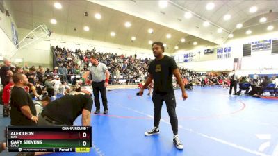 56 lbs Champ. Round 1 - Gary Stevens, Cvbjj vs Alex Leon, GWC