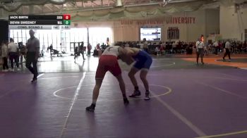 184 lbs Cons. Round 2 - Devin Sweeney, Washington & Lee vs Jack Birth, Shenandoah University