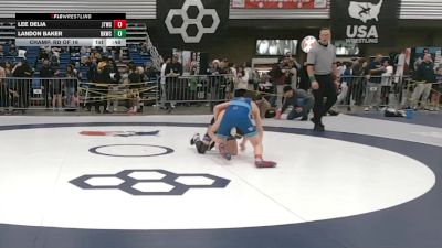 98 lbs Champ. Rd Of 16 - Landon Baker, Bad Karma Wrestling Club vs Lee Delia, Jersey 74 Wrestling School LLC