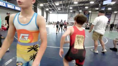 85 lbs Rr Rnd 3 - Josh Musselman, Indiana Outlaws Red vs Kruz Moss, Team Gotcha Blue