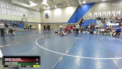 105 lbs 3rd Place Match - JaeCee Sullivan, Grantsville Wrestling Club vs Chloe Hague, Cougars Wrestling Club