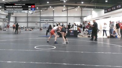 138 lbs 5th Place Match - Maggie Boncosky, Indiana University vs Addison Farquhar, Cowgirls Wrestling Club
