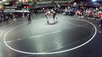 150 lbs Cons. Round 2 - Elleah Kusek, Rocket Wrestling Club / RWC - Girls vs Jaelee Petersen, Norfolk Jr Wrestling