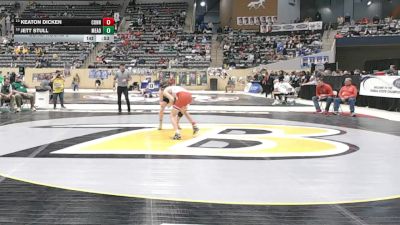 120 lbs Cons. Round 2 - Jett Stull, Meade County vs Keaton Dicken, Conner