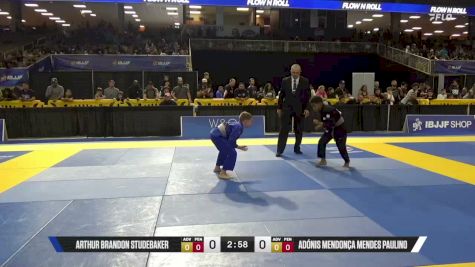 Arthur Brandon Studebaker vs Adónis Mendonça Mendes Paulino 2026 Pan Kids Jiu-Jitsu IBJJF Championship