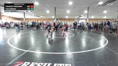 56 lbs Rr Rnd 3 - Scarlett Mckeown, Bear Creek Township vs Ava Weekes, Shenandoah