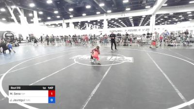 58 lbs Quarterfinal - Maverick Sena, Top Notch vs Jase Jauregui, Turlock WC