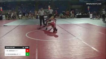 156 lbs Consi Of 16 #2 - Hunter Addison, North DeSoto WrAcdmy vs Efren Arizmendez Jr, NB Elite