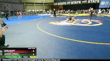 88 lbs Champ. Round 1 - Cash Olivas, BMA Wrestling vs Andrew Wiehle, Mat Demon Wrestling Club