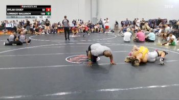 144 lbs Round 3 (4 Team) - Dylan Couey, The Dream Team vs Lorenzo Gallegos, Top Rank Hawks Wrestling