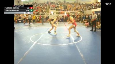 127 lbs 3rd Place Match - Hallie Winslow, Elgin Comets Youth Wrestling vs Loraine Durham, London