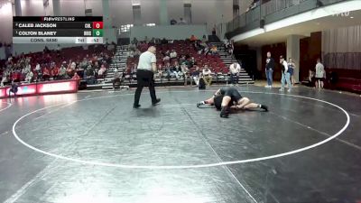 157 lbs Cons. Semi - Colton Blaney, Nova WC vs Caleb Jackson, Wild Buffalo Wrestling Club