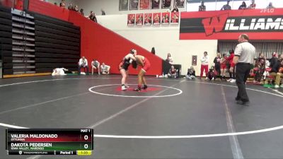 145 lbs Prelim - Valeria Maldonado, Ottumwa vs Dakota Pedersen, Iowa Valley, Marengo