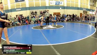 90 lbs Placement - Kyran Jochim, Franklin Wrestling Club vs Benito Delgado, Roncalli Wrestling Foundation