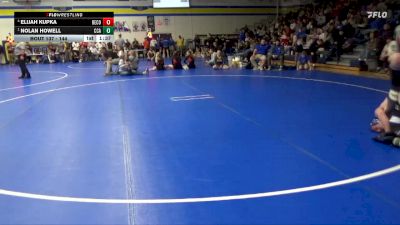 144 lbs Semifinal - Nolan Howell, Clear Creek-Amana vs Elijah Kupka, Benton Community