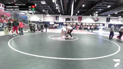 157 lbs Cons. Round 4 - Aaron Flores, La Serna vs Zachary Ortiz, Rancho Verde