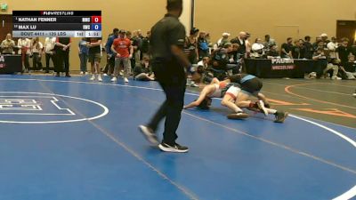 126 lbs Champ. Rd Of 16 - Nathan Fenner, Misdirection Mat Club vs Max Lu, Haverford Wrestling Club