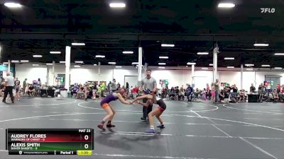 92-95 lbs Round 2 - Audrey Flores, Warriors Of Christ vs Alexis Smith, Dover Bandits