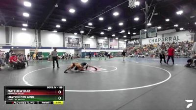 138 lbs Quarterfinal - Hayden D`Blaing, Temecula Valley vs Matthew Ruiz, Murrieta Valley