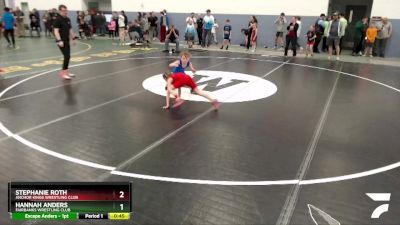 60 lbs Rr1 - Hannah Anders, Fairbanks Wrestling Club vs Stephanie Roth, Anchor Kings Wrestling Club