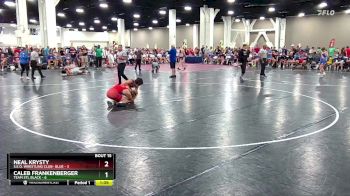 120 lbs Quarters & Wb (16 Team) - Neal Krysty, S.E.O. Wrestling Club- Blue vs Caleb Frankenberger, Team STL Black