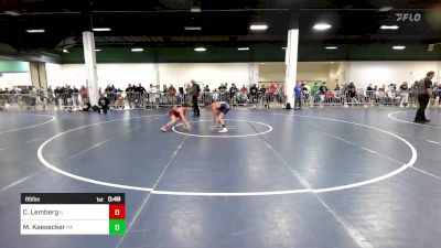 85 lbs Consi Of 16 #1 - Cole Lemberg, IL vs Mason Keesecker, PA