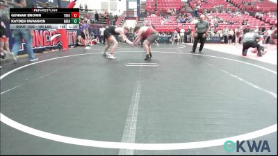 195 lbs Rr Rnd 3 - Gunnar Brown, Tonkawa Takedown Club vs Kayden Swanson, Barnsdall Youth Wrestling