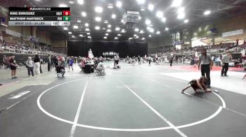 54 lbs Rr Rnd 3 - King Enriquez, Unattached vs Matthew Hartbeck, Pikes Peak Warriors