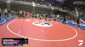 83 lbs Quarterfinal - Kyson Haskell, Moorcroft Mat Masters Wrestling Club vs Brayson Brummond, Windy City Wrestlers