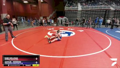 102 lbs Quarterfinal - Xabi Hellman, Wyoming Unattached vs Samuel Johnson, Thermopolis Wrestling Club