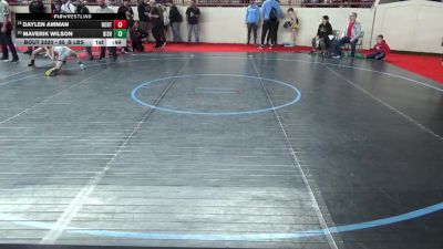 85_B lbs Consi Of 8 #1 - Daylen Amman, North Hills vs Maverik Wilson, Bishop McCort