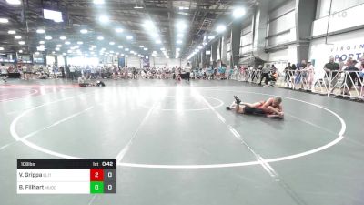 106 lbs Rr Rnd 2 - Vincent Grippa, Elite NJ HSB Red vs Brennan Fillhart, Muddawg Wrestling Club