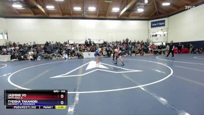 145 lbs Cons. Round 4 - Tyeisha Takamori, University Of Providence vs Jasmine Vo, Santa Rosa JC