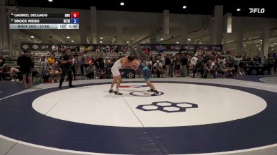 70 kg Cons. Rd Of 32 - Gabriel Delgado, SOUTHWEST WRESTLING CLUB vs Brock Weiss, NLWC/TMWC
