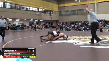133 lbs Semifinal - Jaden Hinton, Baldwin Wallace vs Matt Englehardt, West Liberty