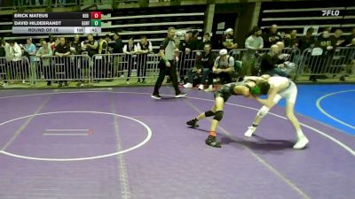 91 lbs Round Of 16 - Erick Mateus, Red Nose vs David Hildebrandt, Gentile Trained