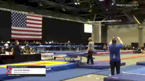 Caroline Walker - Double Mini Trampoline, Eagle Gymnastics TX - 2021 USA Gymnastics Championships