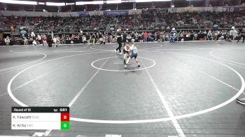 58 lbs Round Of 16 - Kage Fawcett, Springdale Youth Wrestling Club vs Kopelan Kirby, Tahlequah Wrestling Club