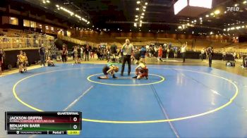 84 lbs Quarterfinal - Jackson Griffin, Florida Scorpions Wrestling Club vs Benjamin Barr, Team Clay