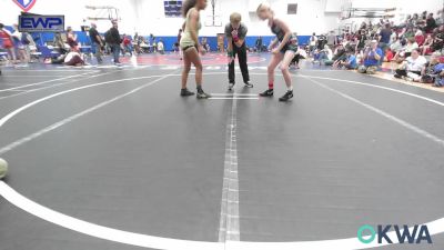 110 lbs Rr Rnd 1 - Jadyn Walker, Harrah Little League Wrestling vs Vanity Brown, D3 Wrestling Cluib