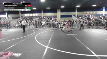 123 lbs Consi Of 8 #2 - Anthony Flores, Fighting Squirrels WC vs Max Mannino, Gold Rush Wr Ac