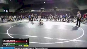 45 lbs Placement - Jackson Martin, Bear Cave Wrestling Club vs Dominic Collins, Team Utah