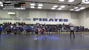 125 lbs 3rd Place Match - Victor Ramirez, Modesto College vs Troy Valentine, Lassen College