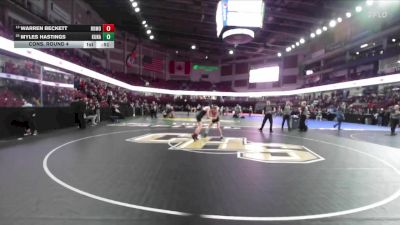 98 lbs Cons. Round 4 - Warren Beckett, Rocky Mountain vs Myles Hastings, Kuna