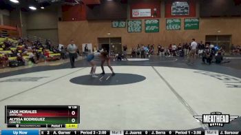 W 128 lbs Round 4 - Jade Morales, Santa Ana vs Alyssa Rodriguez, Cerritos