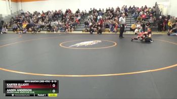 B-13 lbs Quarterfinal - Karter Elliott, Marion Wolves vs Aaden Anderson, Golden Hawk Wrestling Club