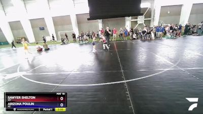 55-62 lbs Semifinal - Sawyer Shelton, WY vs Arizona Poulin, AZ